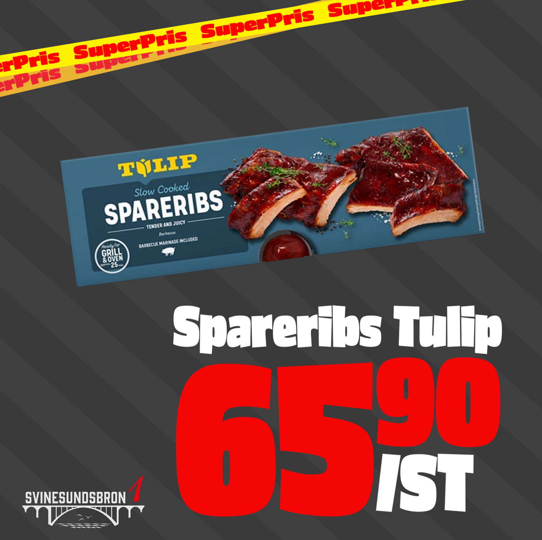 Spareribs tulip